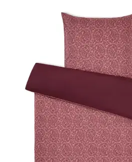 Posteľná bielizeň z materiálu polycotton, bordovočervená, štandardná veľkosť