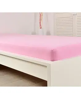 Prestieradlo jersey IDEAL 90x200 ružové