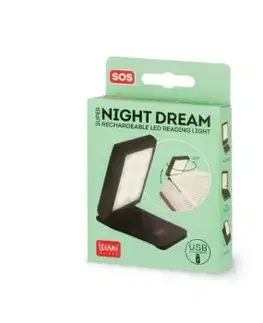 Legami Nabíjateľná LED lampa na čítanie Super Night Dream SOS