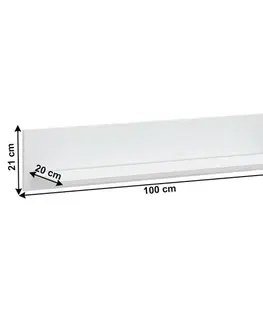 KONDELA Lindy 100 polica biela