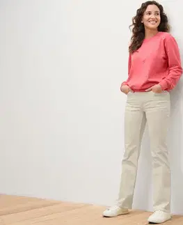 Bootcut džínsky – strih »Lou«, krémovobiele