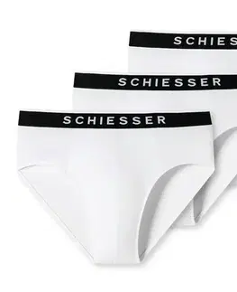 Slipy SCHIESSER Rio, 3 ks, biele