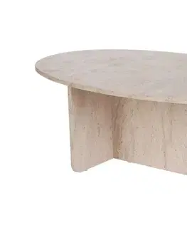 Konferenčný stolík Orba - Travertine