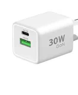 Winner Group - Rychlonabíjací adaptér 2xUSB PD 30W + USB kábel USB-C / USB-C 1m WINSITGAN30W