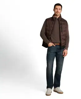 Ľahká hybridná prešívaná bunda Tom Tailor, java dark brown