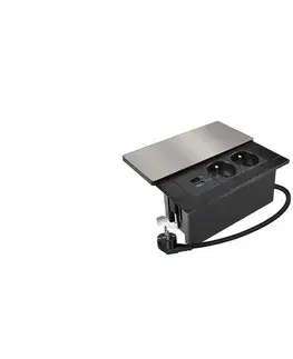  PP128C-PD20 - Vstavaná zásuvka 20W, 2 zásuvky + USB-A + USB-C PP128C-PD20