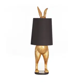 Dekoria Stolová lampa Gold Rabbit 117cm, 40 x 40 x 117 cm
