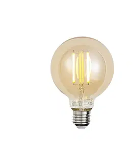 Inteligentná stmievateľná LED žiarovka E27 G95 zlatá 7W 806 lm 1800-6500K