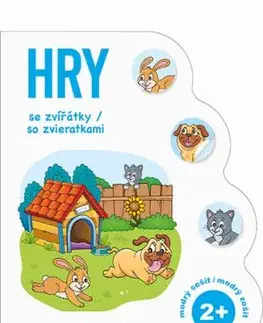 Hry se zvířátky / so zviertatkami 2+ - modrý sešit / modrý zošit (CZ/SK vydanie)