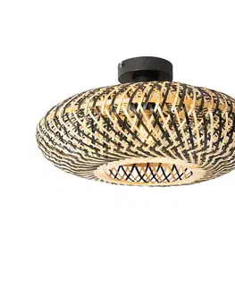Orientálne stropné svietidlo čierny bambus 40 cm - Ostrava