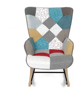 Hojdacie kreslo PW2, patchwork