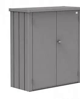 Biohort Skrinka na terasu BIOHORT Romeo M 132 x 57 x 140 cm (sivý kremeň metalíza)