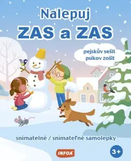Nalepuj ZAS a ZAS - pejskův sešit / psíkov zošit - snímatelné / snímateľné samolepky (CZ/SK vydanie)