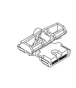 Set PVC spona 9486 pre Al. podkladové profily, TWINSON Spona 85 ks Skrutka 100 ks