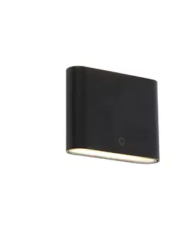 Moderná vonkajšia nástenná lampa čierna 11,5 cm vrátane LED IP65 - Batt