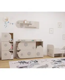 KONDELA Piga prebaľovací pult kašmír