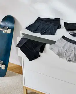 Detské boxerky, 7 ks, čierne