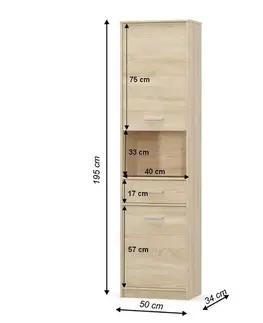 Regál TEYO 2D1S Tempo Kondela