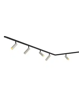 Moderný koľajnicový systém so 6 bodovými svetlami béžový 1-fázový - Slimline Uzzy