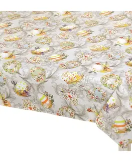Bellatex Obrus Veľká noc Vajíčko sivá, 100 x 100 cm