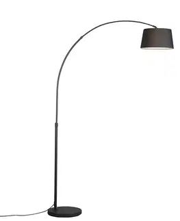 Inteligentná moderná oblúková lampa čierna vrátane Wifi A60 - Arc Basic