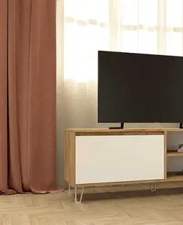 ELIZA televízny stolík, grafit / biela