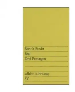 Baal - Bertolt Brecht