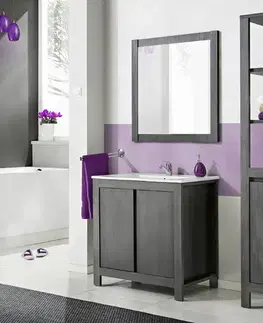 ArtCom Zrkadlo CLASSIC Graphite 841 | 80 cm Classic Grafit: zrkadlo CLASSIC GRAFIT 841 - 80 cm | 80 x 2 x 80 cm