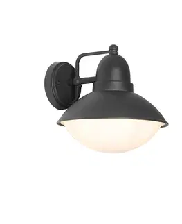 Moderná vonkajšia nástenná lampa čierna IP44 - Marcel