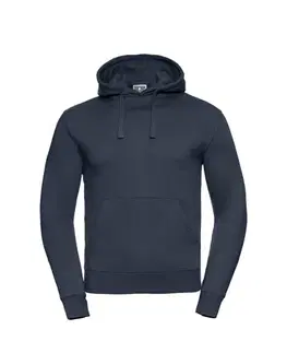 RUSSELL COLECTION Pánska mikina Russel s kapucňou - MODRÁ ( navy ) XS