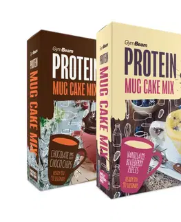 GymBeam Protein Mug Cake Mix 500 g vanilka s kúskami čučoriedok