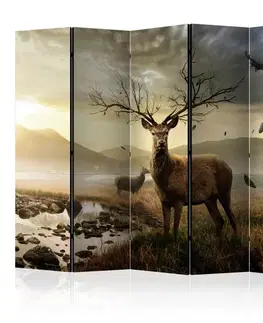 Paraván Deers by mountain stream Dekorhome
