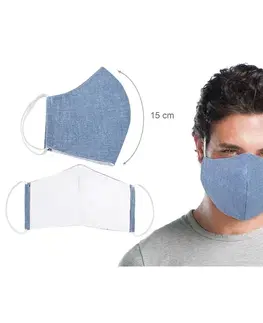 Bellatex Ústne bavlnené rúško UNI modrá - medium, M