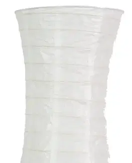 Stojacia lampa z papiera biela noc 60W E27 Tai