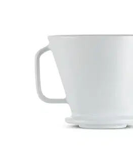 Ručný filter na kávu, veľ. 4, biely