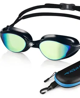 Aqua Speed Vortex Mirror Black/Blue/Rainbow Mirror