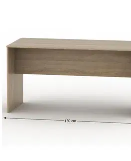 KONDELA Tempo Asistent New 20 ZA písací stôl dub sonoma
