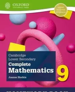 Cambridge Lower Secondary Complete Mathematics 9: Homework Book - Pack of 15 (Second Edition) - Joanne Hockin