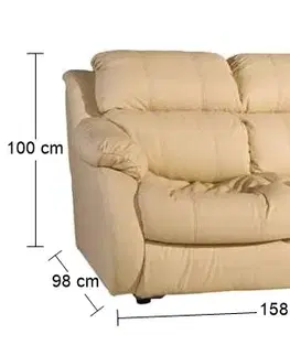 PYKA Reglainer kožená dvojsedačka krémová (G100)