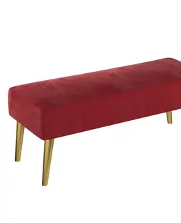Dekoria Lavica Velvet, Rød, 100 x 40 x 40 cm, Velvet, 704-15