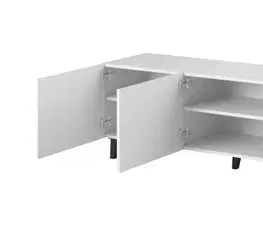 CAMA MEBLE Pafos 200 4D tv stolík biela