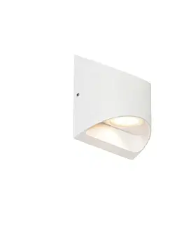 Moderná vonkajšia nástenná lampa biela vrátane LED 2-svetlo IP54 - Mal