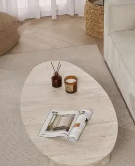 Konferenčný stolík Orba - Travertine