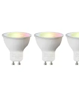 Sada 3 inteligentných žiaroviek GU10 RGBW LED 5W 350 lm 2200-4000K