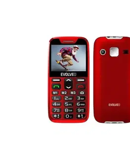 Evolveo - EasyPhone XR 4G mobilný telefón pre seniorov červený EP-601-XR-RD
