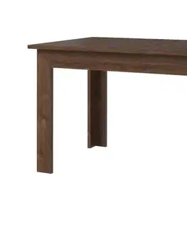 KONDELA Boras 132/175 rozkladací jedálenský stôl dub hnedý