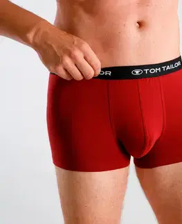 Boxerky Tom Tailor »Buffer«, 3 ks, tmavočervené