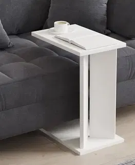 Príručný stolík / Odkladací stolík Lun - White