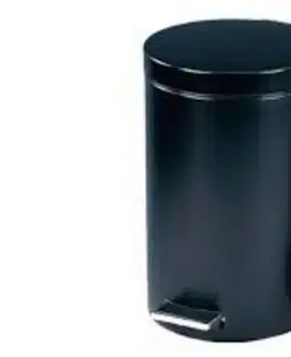 Kinekus Koš na odpad 3l šlapací, čierny kovový