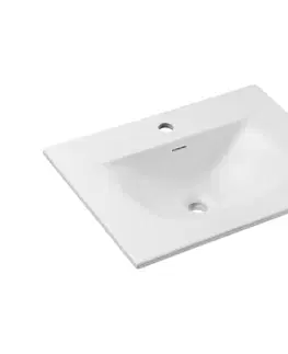 COMAD SKY 1 60 DP MATT WHITE - Zapustené umývadlo SKY 46x61 cm v matnej bielej SKY 1 60 DP MATT WHITE (E-8099-60)